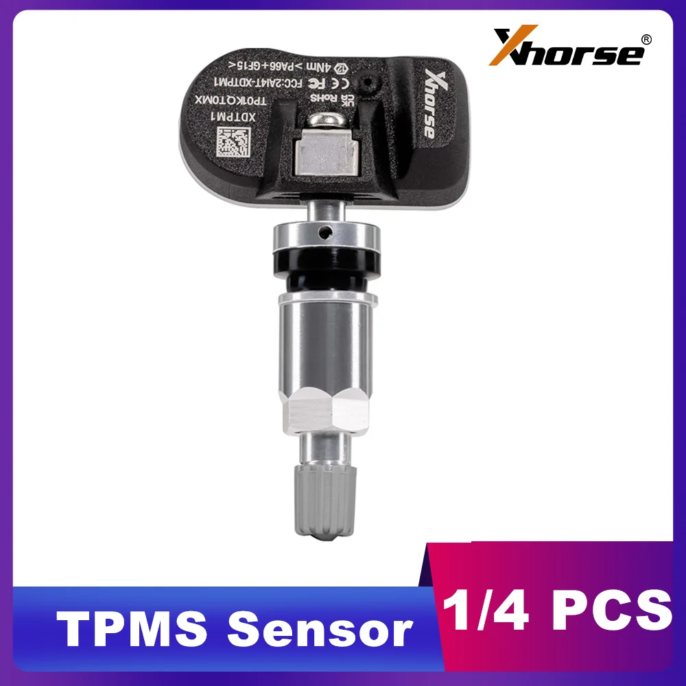 

1/4 шт. Xhorse XDTPM1EN XTPMS датчик TPMS 315 МГц/433 МГц для Key Tool MIDI, Key Tool Plus и Key Tool Max Pro