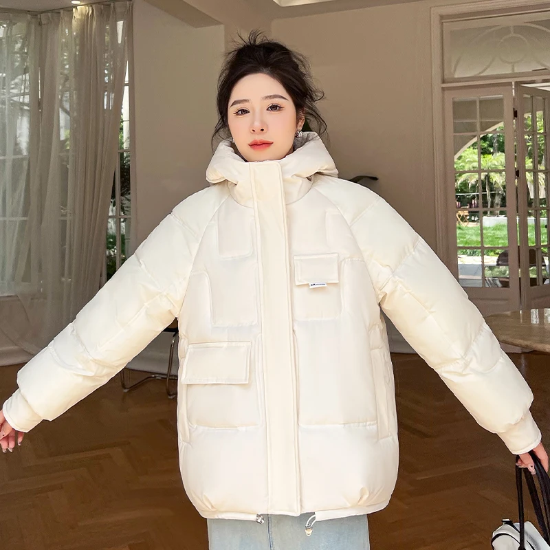 New High Quality Winter Jacket Women Fashion Hooded Jackets Winter Warm Women Coat Clothing Casual Short Parkas