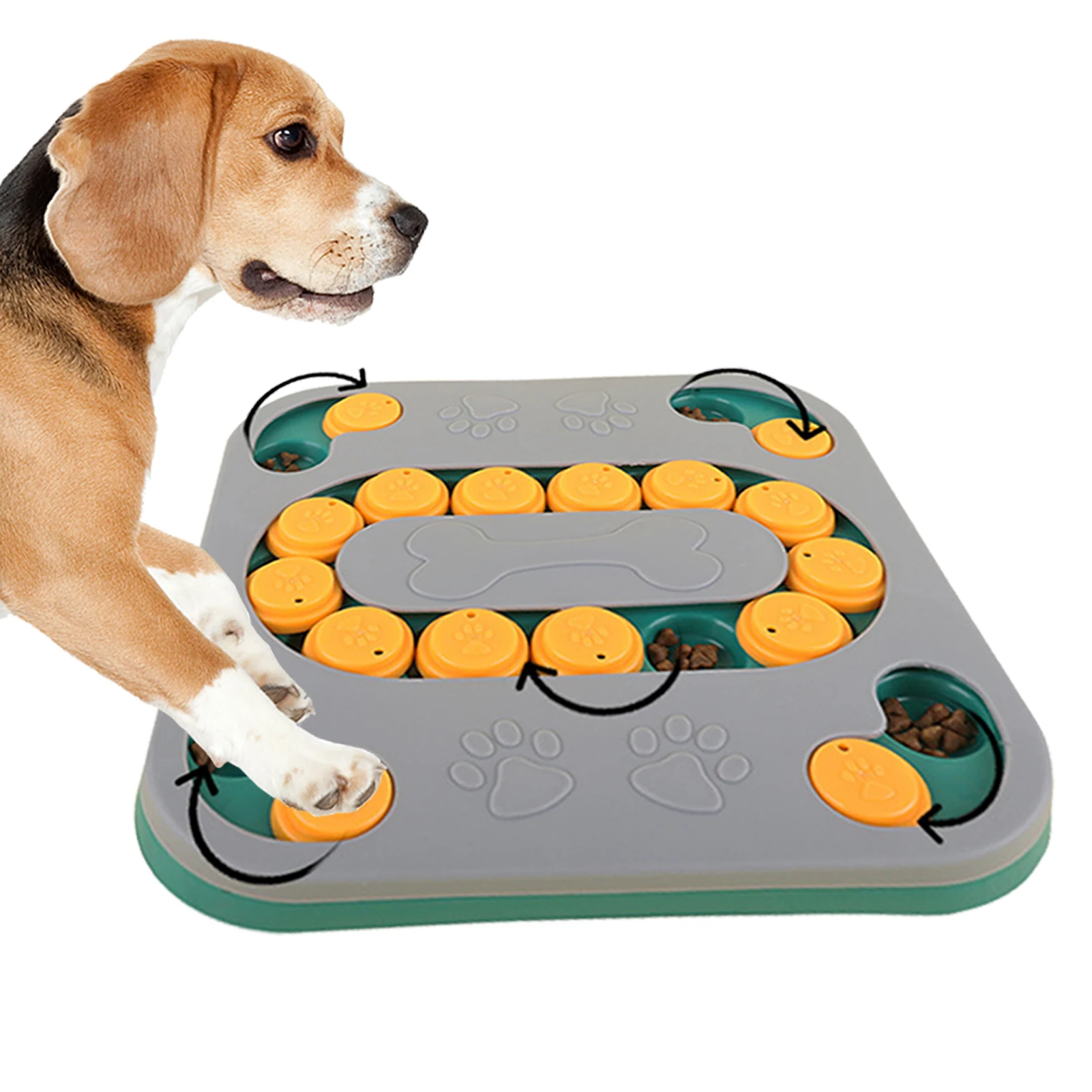 

Dog Puzzle Toys Puppy Slow Feeder Treat Dispenser Pet Dog Training Treat Dispensers For Brain Stimulation IQ Enrichment