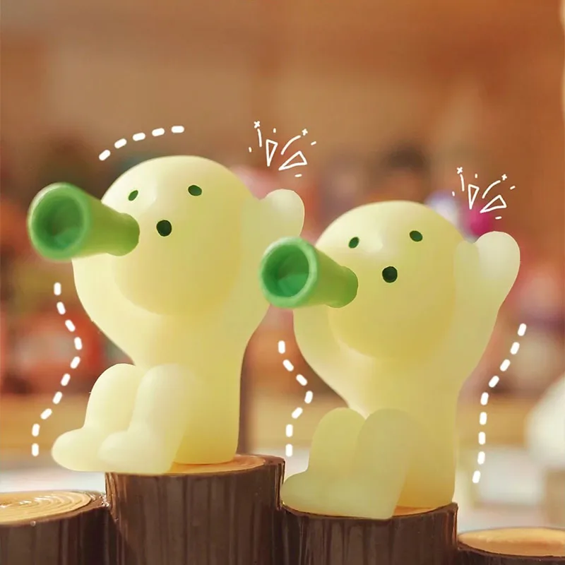 Sonny Angel Hippers Smiski Blind Box Cheer Living Party Series Серебристый эльф Мини-милая фигурка Орнамент