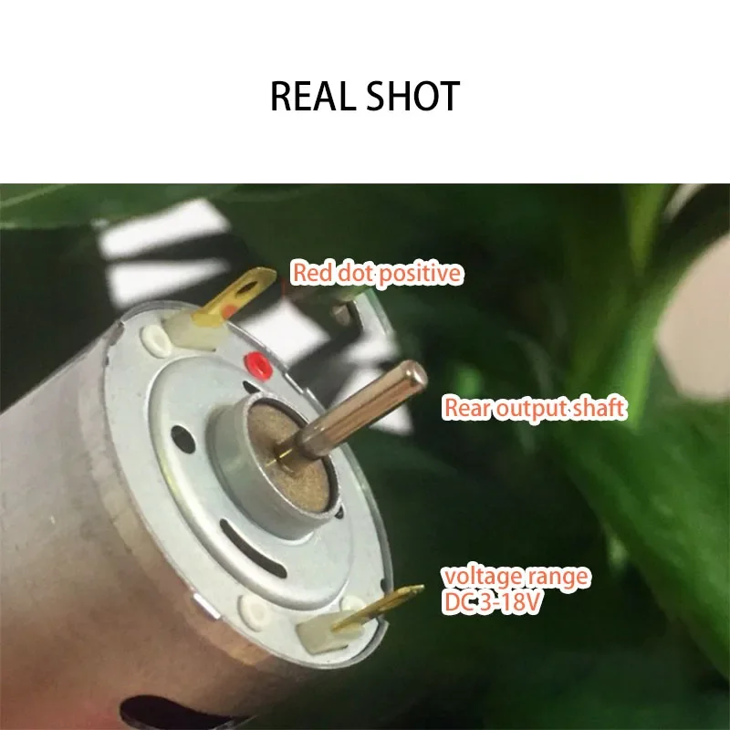 Детали двигателя RS-385SH-20480A DC 3-18V карбоновая щетка мини двухсторонний выходной вал