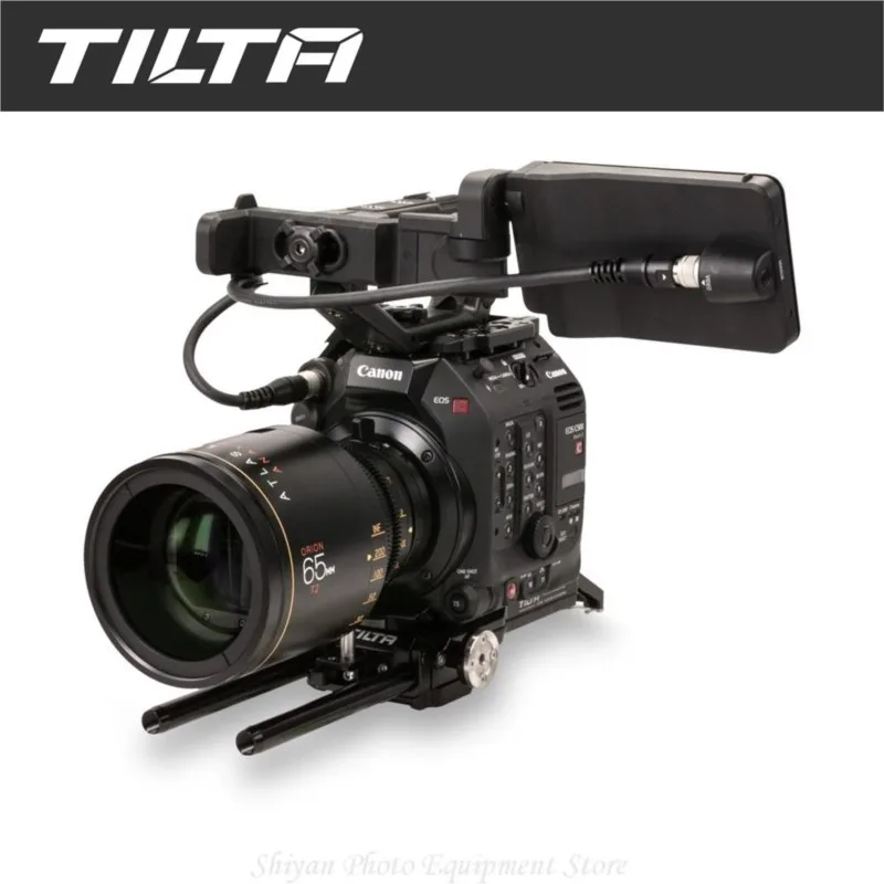 

TILTA ES-T19-B-V Camera Full Cage for Canon C500 Mark II and C300 Mark III Gold / V-Mount Battery Plate 15mm Rod Baseplate