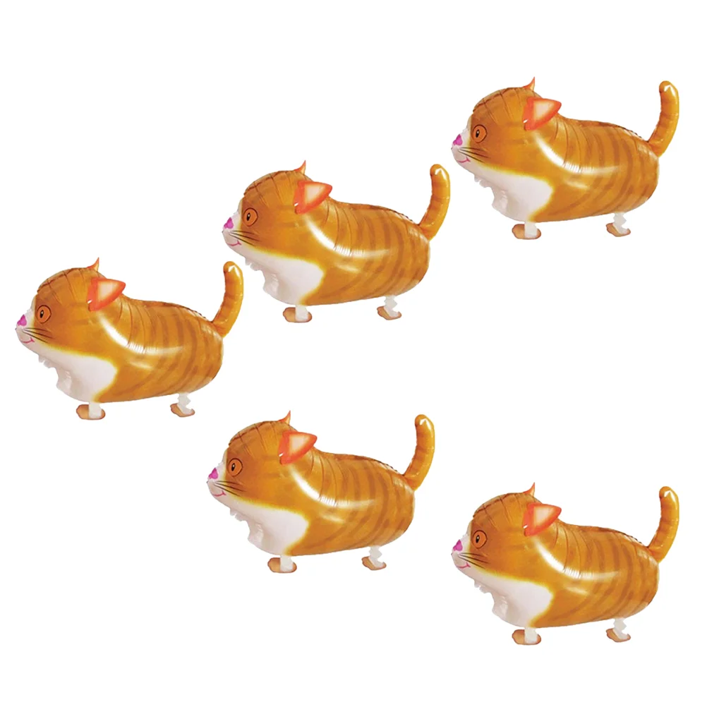 

5pcs Cat Walking Balloons Foil Kids Party Supplies Balloons for Christmas Festival Birthday Kids Party