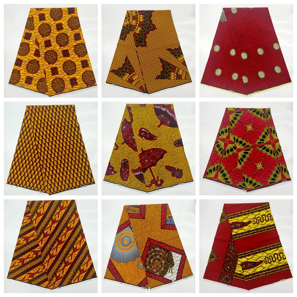 Новый гарантированный настоящий 100% оригинальный воск Анкара ткань 2022