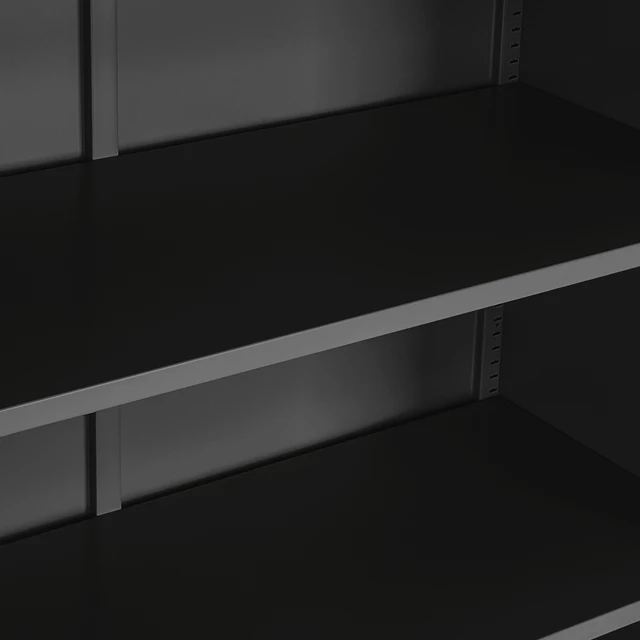 TecTake Armario archivador de Oficina metálico con 2 Puertas bloqueable e  estantes - Varias tamaños - (90x40x90cm