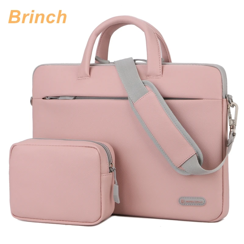 

Brand Messenger Handbag Man Lady Laptop Bag 13,14,15.6 Inch Shoulder PU Leather Case For MacBook Notebook Computer PC DropShip