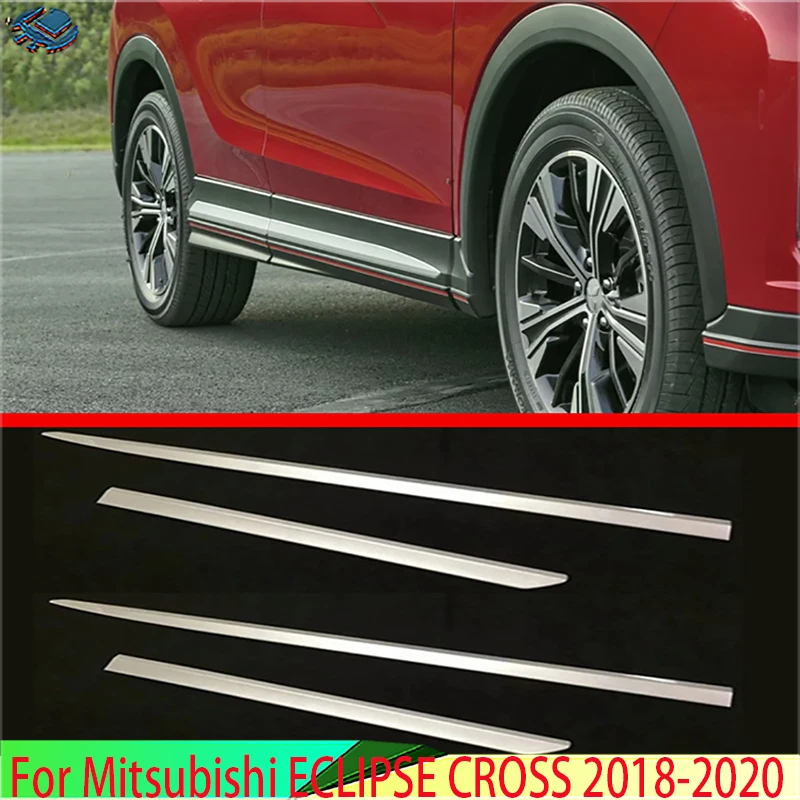 

Для Mitsubishi ECLIPSE CROSS 2018-2024, хромированный АБС-пластик, боковая дверь, линия, отделка корпуса, декоративный молдинг, ободка, защита для стайлинга