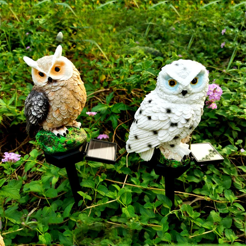 Солнечная Сова для сада внешняя водонепроницаемая фотолампа