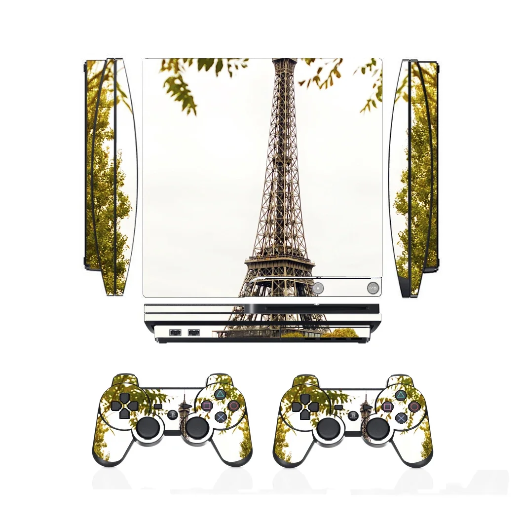 Beautiful Scenery 3307 Vinyl Skin Sticker Protector for Sony PS3 Slim PlayStation 3 and 2 controller skins Stickers