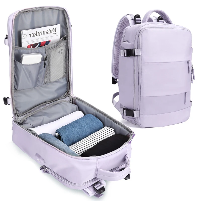 Shoulder Bags Women Waterproof Usb Charging Laptop Backpack 