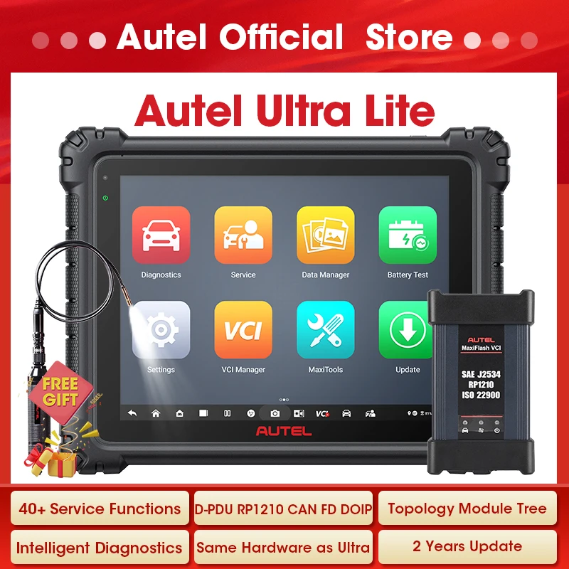 

Autel MaxiCOM Ultra Lite Top Automotive Diagnostic Scanner ECU Programming MaxiFlash VCI Intelligent Diagnostic PK Ultra MS909