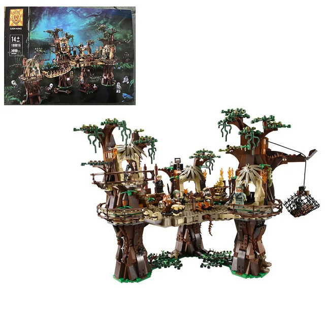 

In Stock 10236 05047 81049 1990PCS Star Series Plan Wars Ewok Village Building Blocks Toys Bricks for Children Birthday Gift