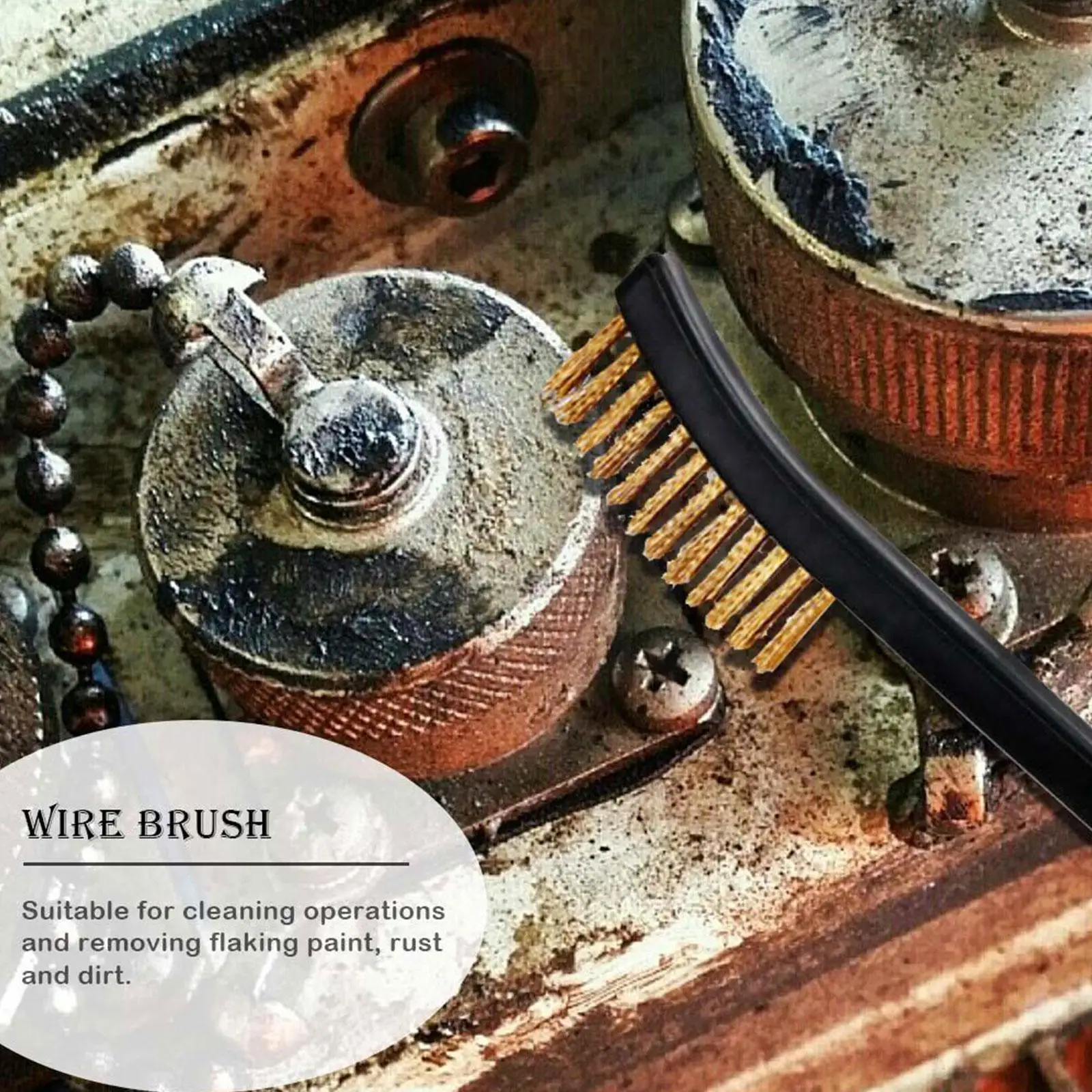 

5Pcs Wire Brush Toilet Crevice Brush Cleaning Polishing Wire Kits Home Metal Brushes Brush Nylon Steel Tools Brass Wire Cle E6R8