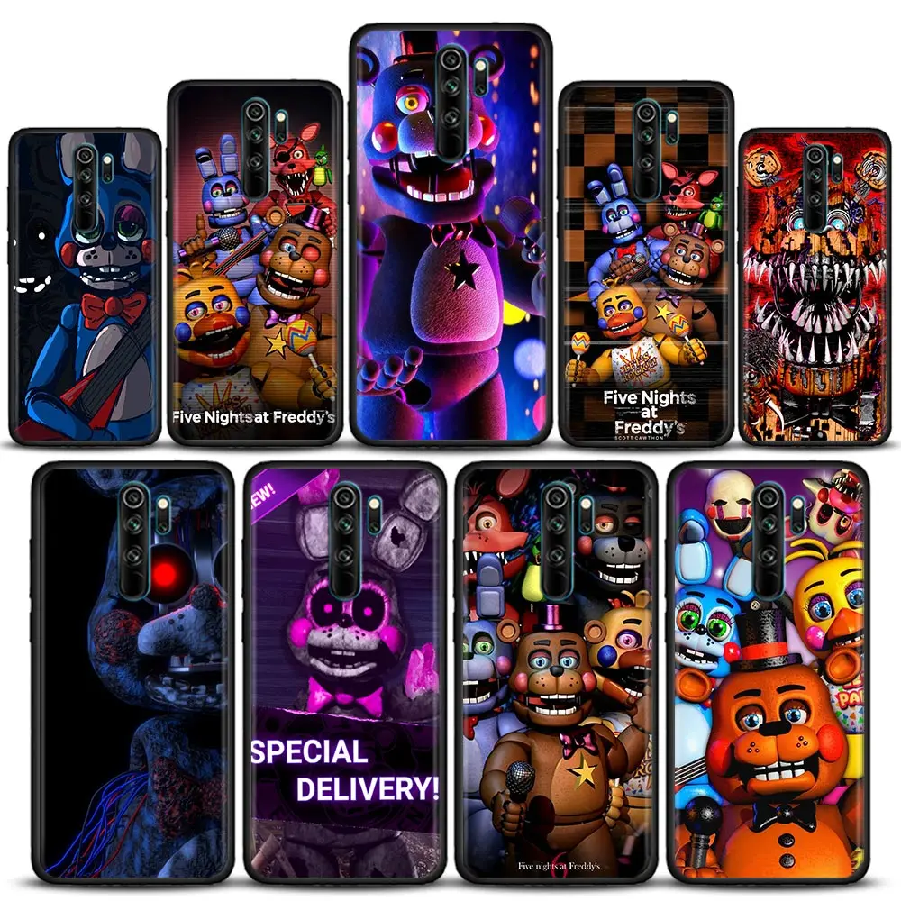 

Fnaf Animatronics Case For Xiaomi Redmi 9A 7A 9C 9T 9 10 7 6 8A Case Soft Silicone Cover For Redmi K40 K40s K50 Pro