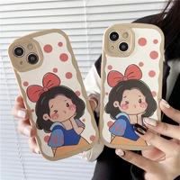 2022 bandai snow white wave pattern phone case for iphone 11 12 13 pro max mini x xs xr 6 7 8 plus shockproof cover