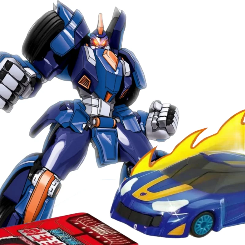 Burst Speed Transformation Car Robot Magic MeCard touch Deformation Vehicle Mechanical Beast Action Figures Kids Boys Battle Toy