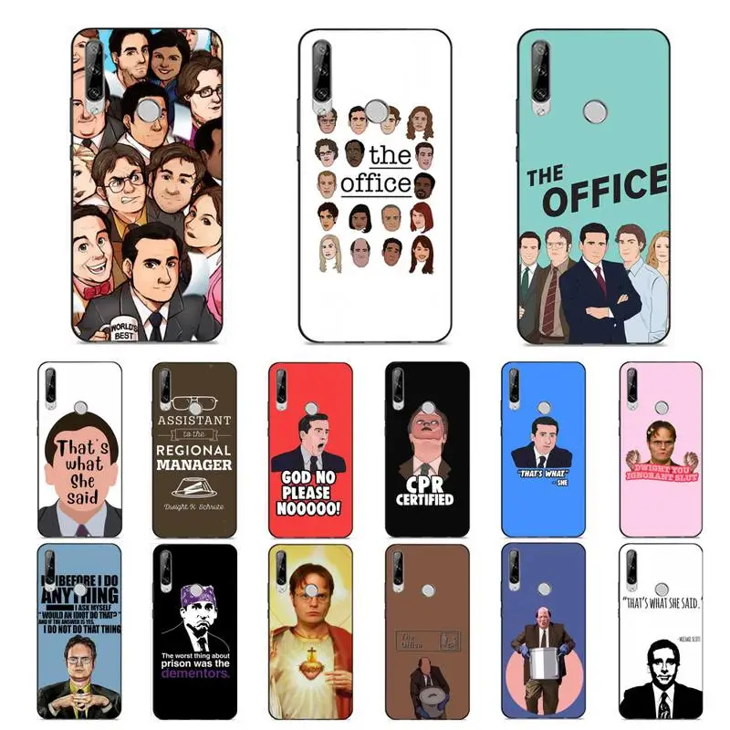 

MaiYaCa The office tv show What She Said Phone Case for Huawei Y 6 9 7 5 8s prime 2019 2018 enjoy 7 plus