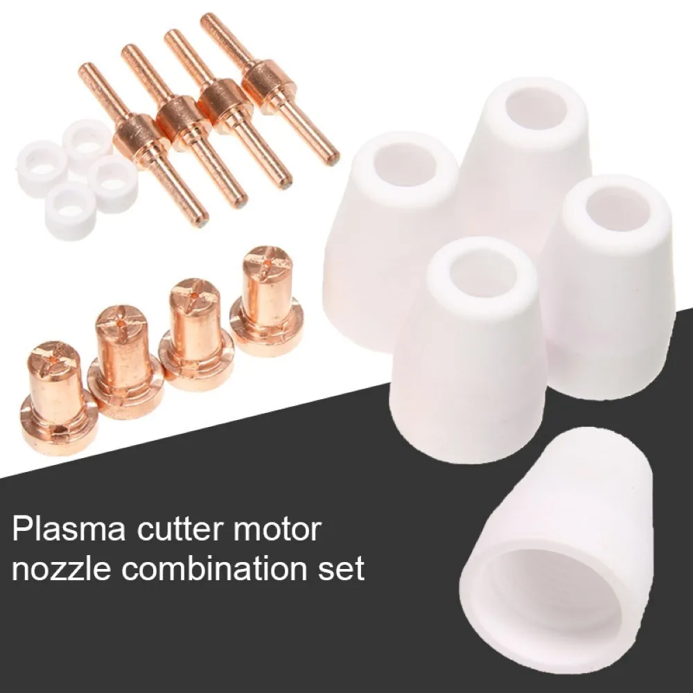

PT31-LG40 Plasma Cutting Machine Nozzle Electrode Cup Tip Set Plasma Head Nozzle Electrode Extension Cutting Consumables