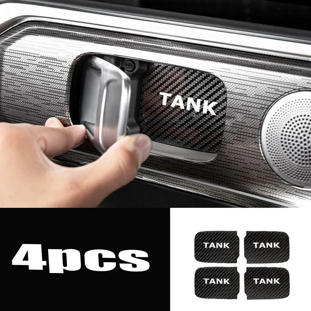 Для Great Wall GWM Tank 400 2023 2024, внутренняя дверь автомобиля из нержавеющей стали, наклейка на чашу, рамка, внутренняя ручка, звуковой сигнал, накладка, аксессуар
