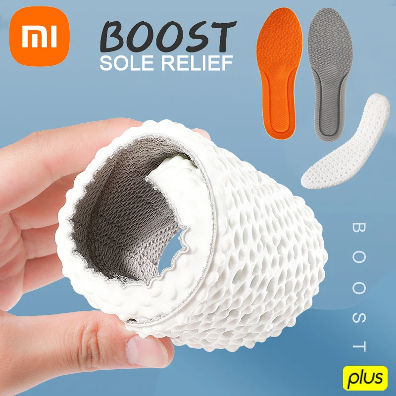 

2022 Xiaomi Home Boost insoles Stretch Breathable Deodorant Cushion Orthopedic Pad Shock Absorption Increased insole For Shoes