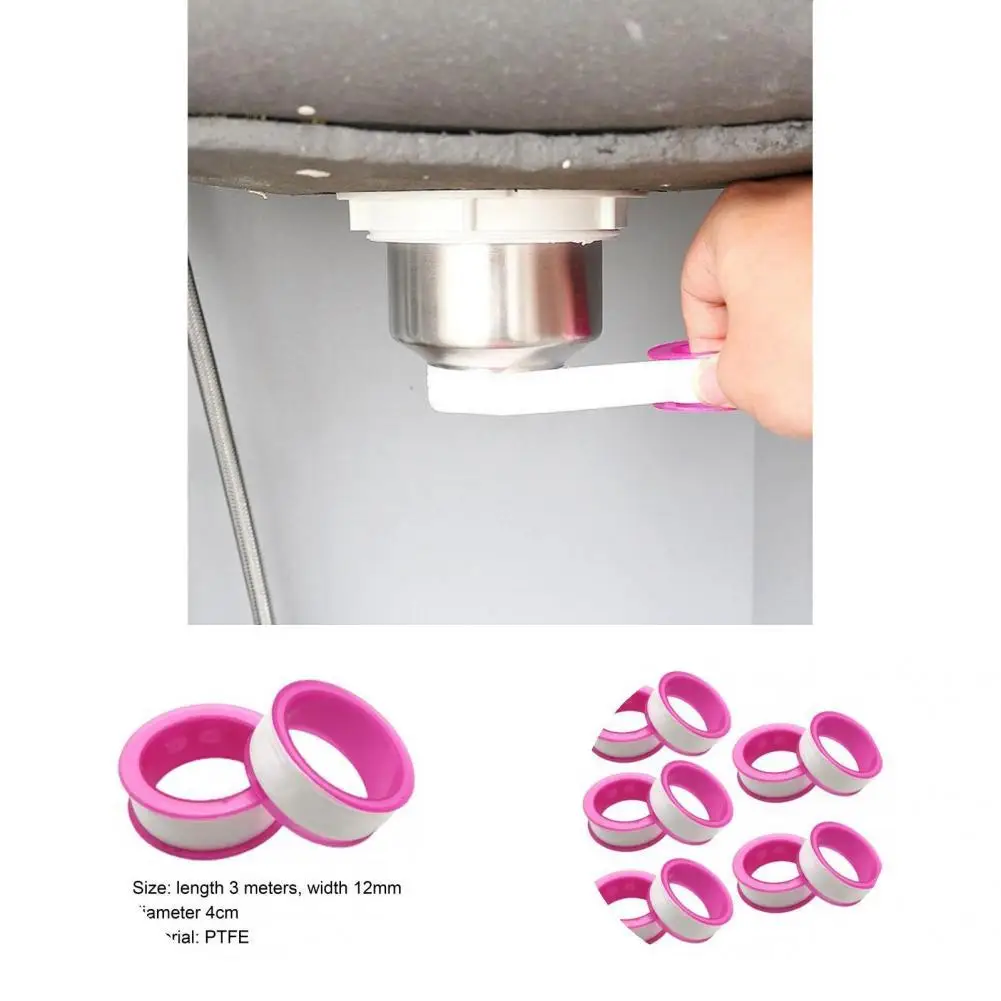 

Plumbing Tape Strong Self-adhesive Compact Household Plumbing Thread Tape Thread Sealing Tape Thread Sealing Tape 10Pcs