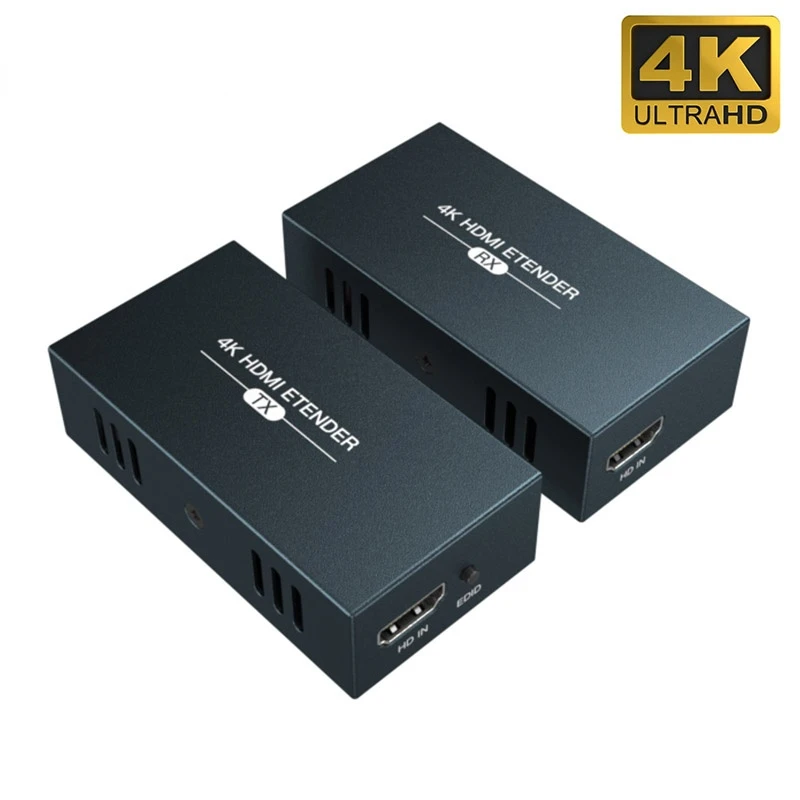 4K 30Hz 100M HDMI Extender Repeater Extension Converter Over CAT5e 6 6 UTP HDMI RJ45 LAN Network Ethernet Cable with Loop out