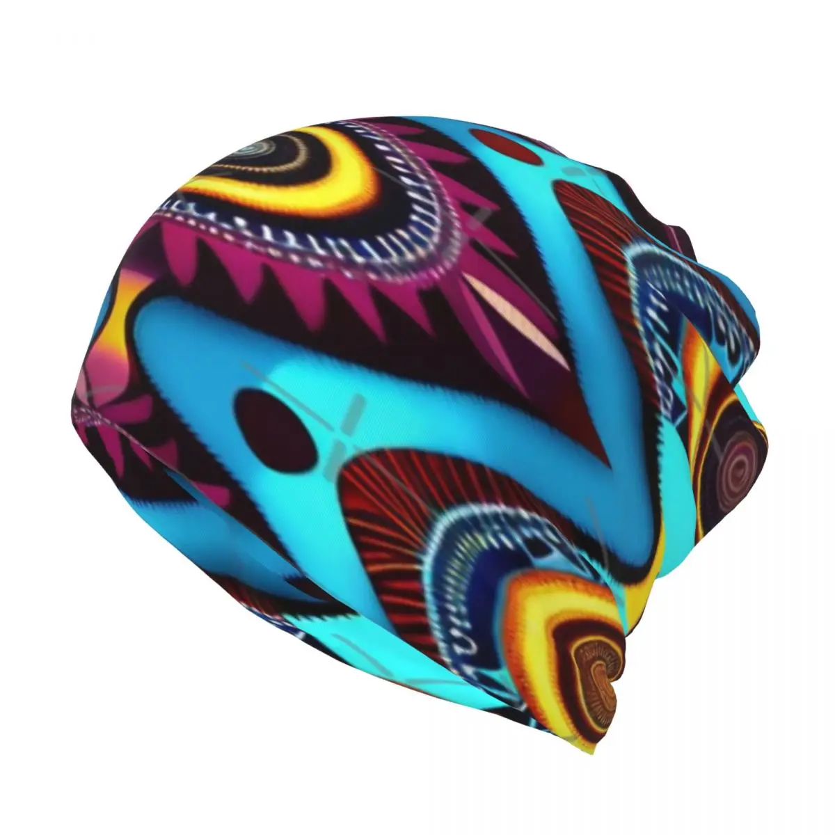 

African Tribal Pattern Graphic Multifunction Beanie Hat Modern Practical Suitable For Daily Soft Fabric Nice Gift