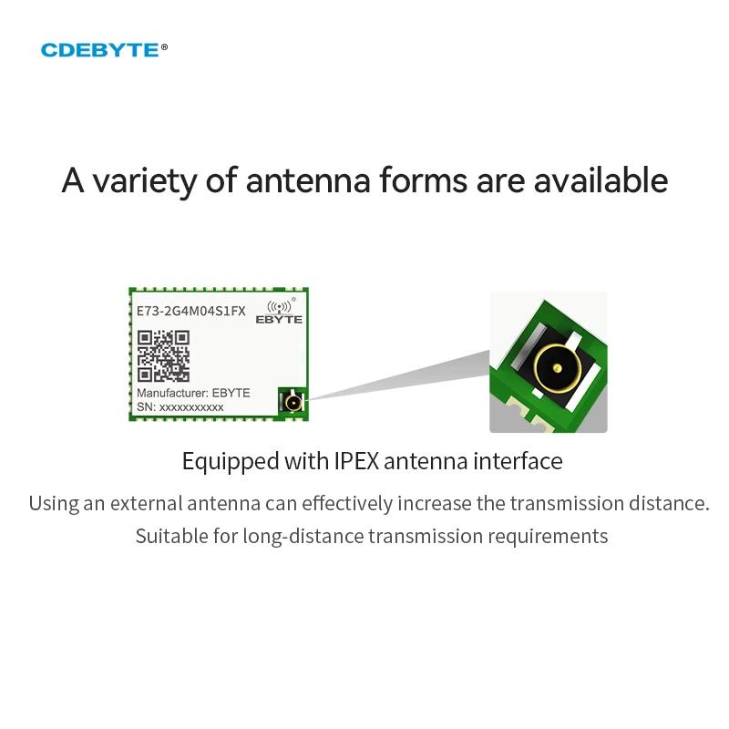 NRF52811 BLE 5 1 беспроводной модуль Bluetooth Ebyte E73-2G4M04S1FX 120m IPEX антенна SMD Mini iBeacon IoT с низким