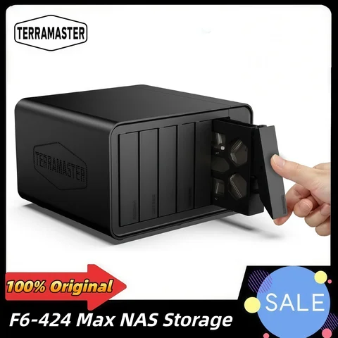 TERRAMASTER F6-424 6-отсечный NAS  Core i5 1235U 10 ядер 8 ГБ DDR5