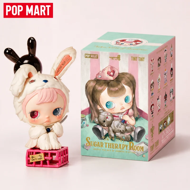 Фото POP MART Серия TinyTiny Sugar Therapy Room, Слепая коробка, Коллекционная фигурка-игрушка с креативным дизайном, Коробка-сюрприз, Подарок на день рождения №1