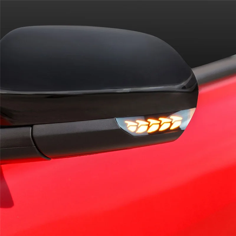 Автомобильное светодиодное боковое зеркало желтый свет струящиеся светодиодные