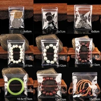 10pcs transparent pvc bags jewelry boxes pouches anti oxidation bag earring bracelet necklace jewelry storage organizer