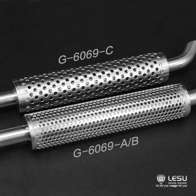 LESU 1/14 имитация грузовика выхлопная труба дымоход не сквозное отверстие твердая