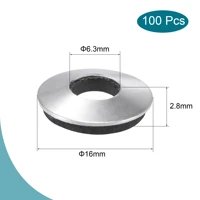 100pcs bonded sealing washers stainless steel epdm rubber backed screw gasket serves as a cushion protecting from vibration
