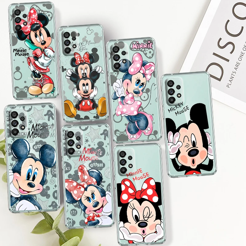

Minnie Fashion Baby For Samsung A14 A54 A34 A73 A53 A33 A23 A13 A32 A72 A52 A32 A22 A03 Soft Transparent Phone Case