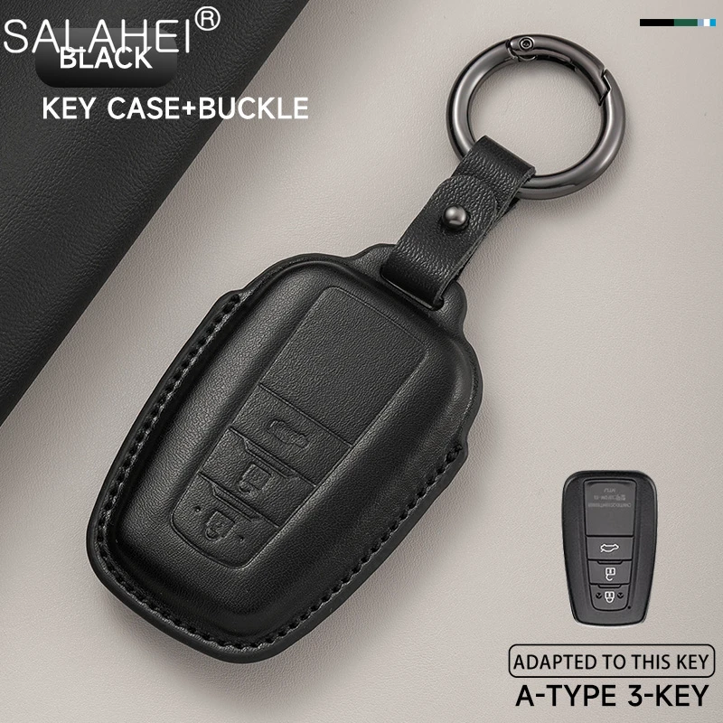 Кожаный чехол для ключей от автомобиля для Toyota Prius Camry Corolla C-HR CHR RAV4 Prado Izoa Levin Avalon 2018 2019 2020, аксессуары