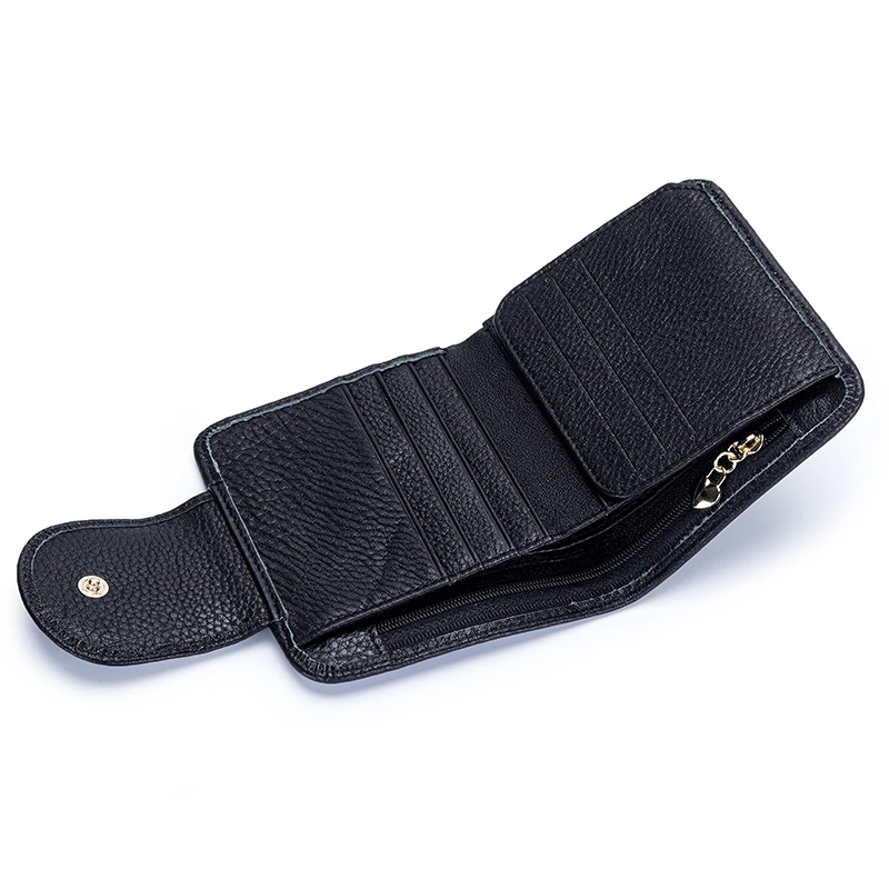 Coin Purse Full Cowhide Small Wallet Women's Multi Card Short Wallet Document Leather Wallets card holder Card wallet Purses