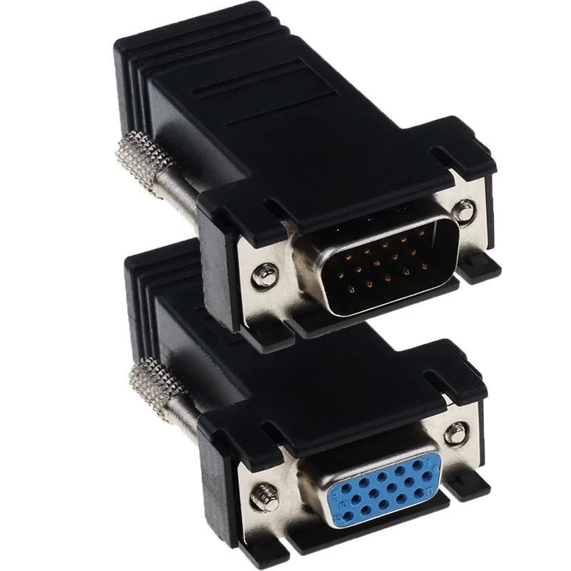 

Адаптер RJ45 в VGA, адаптер для сетевого кабеля Ethernet RJ45