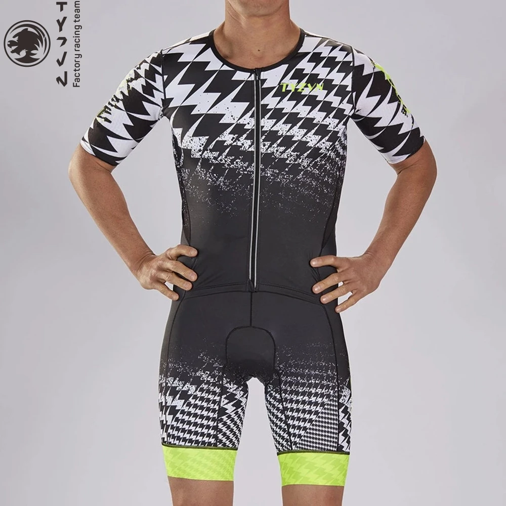 

Tyzvn new triathlon suit men bodysuit jersey skinsuit ciclismo bicycle clothes speed Lycra gym sets jumpsuit culotte mtb hombre
