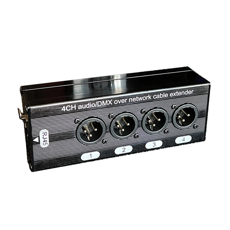 1 шт. 4-канальный 3-контактный удлинитель сетевого кабеля XLR Audio и DMX сигнала DMX512