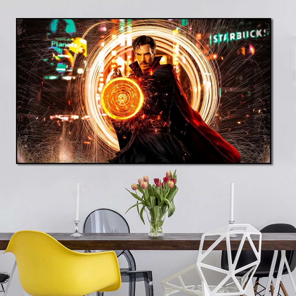 Disney Marvel фильм Доктор Стефан странная стена фотокартина комиксы Marvel HD картины для домашнего декора подарок на день рождения
