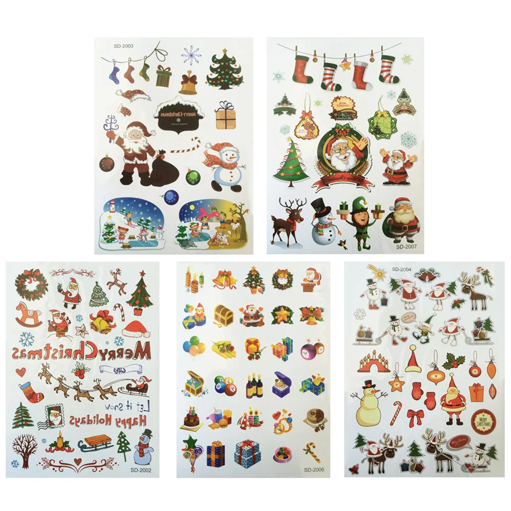 

5pcs Sticker Fashion Attractive Party Sticker Temporary Stickers