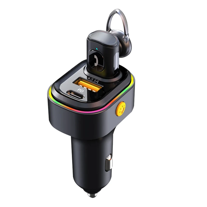 1 шт., автомобильная Беспроводная Bluetooth-гарнитура с шумоподавлением