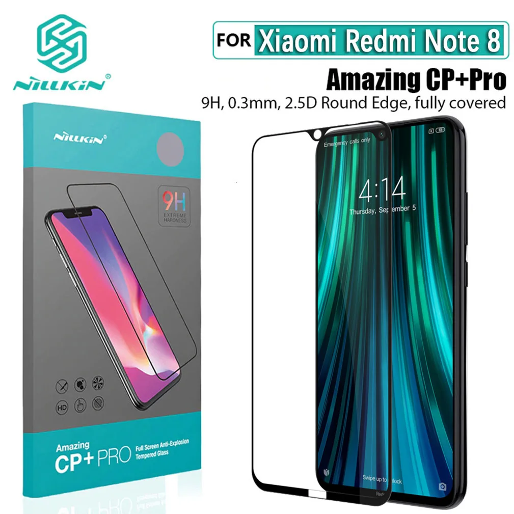 

Для Xiaomi Redmi Note 8 NOTE 8 Pro стекло Nillkin закаленное стекло CP + Pro Защита экрана для Xiaomi Redmi Note 8 Pro пленка