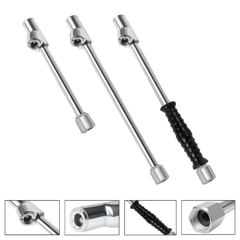 Air Chucks Heavy Duty Dual Head Tire Chuck Quick-Plug for Inflator Gauge-Compressor Accessories for Truck Deflator