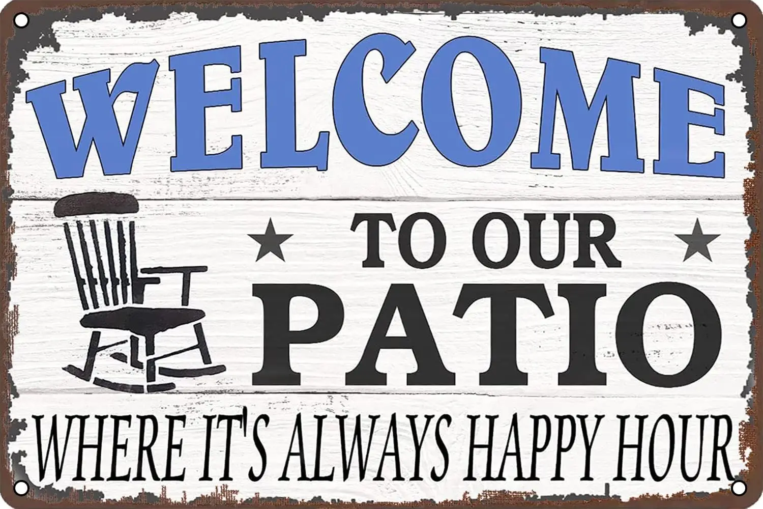 Добро пожаловать Наш P Где т'с lwys Hppy Hour Metl Tn Sgn Ретро Wll Декор для дома Grden Mn Cve Brs