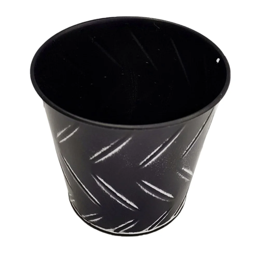 

Metal Pail Buckets Countertop Trash Cans Mini Desktop Flowerpot for Home