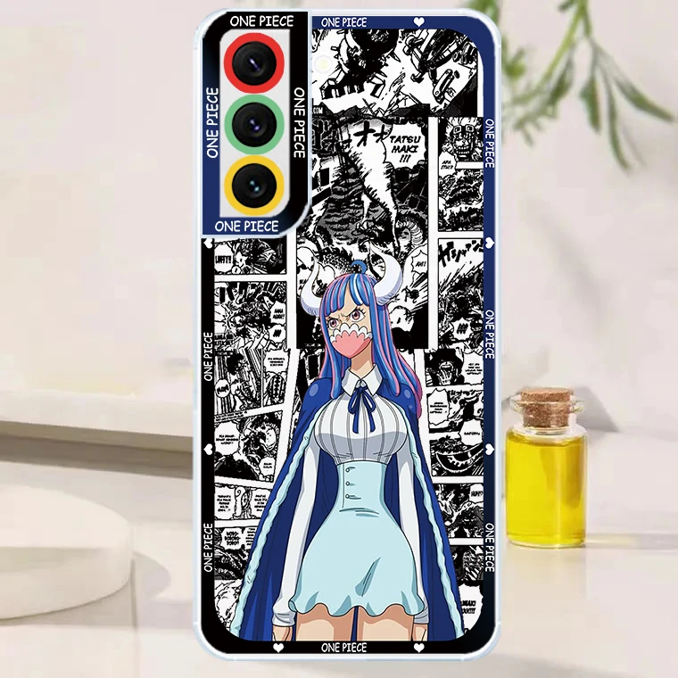 Прозрачный чехол для телефона с комиксами Luffy Zoro Samsung S24 S23 S22 S21 S20 S10 Ultra PLus FE A52 A72