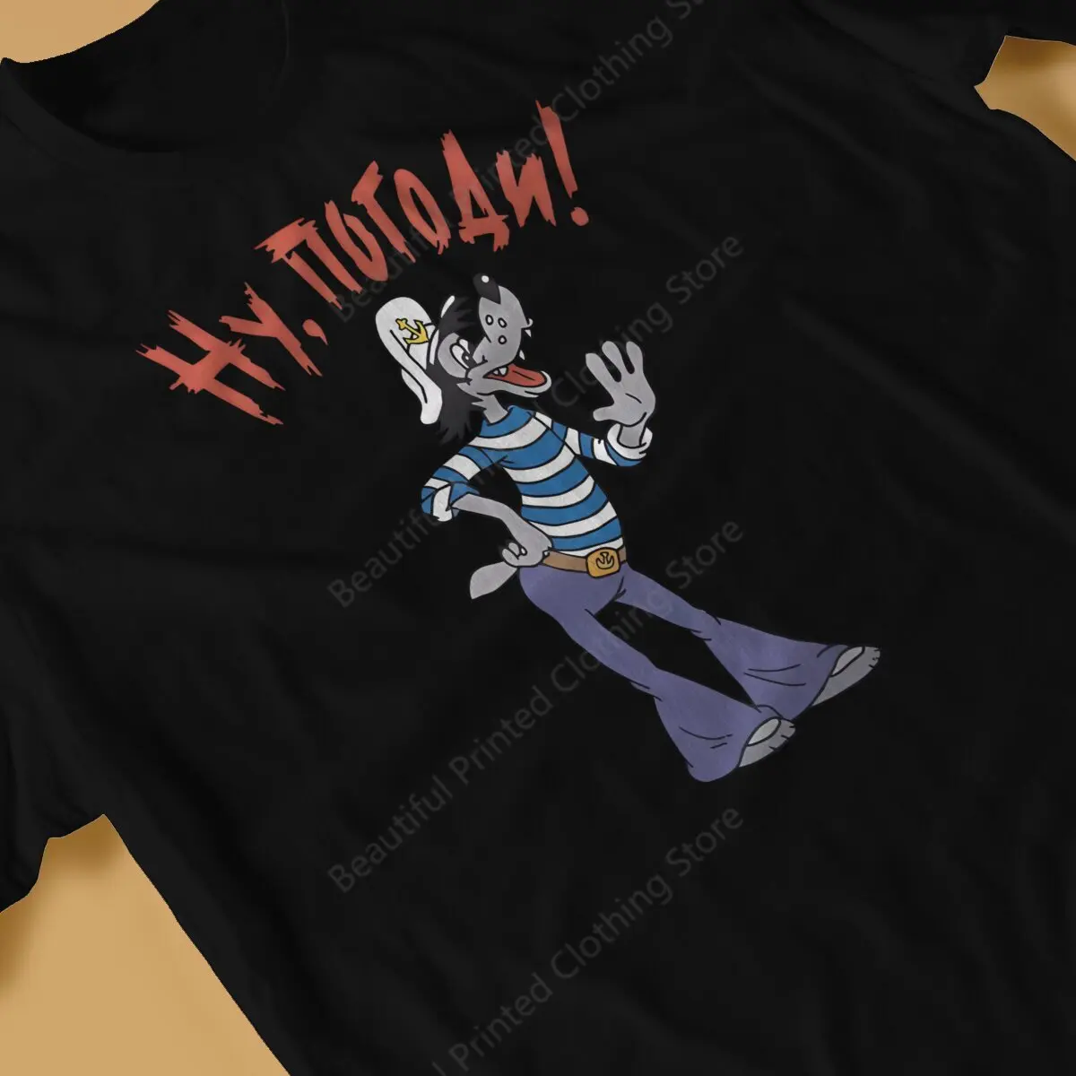 Футболка Nu Pogodi с забавным принтом волк для мужчин и женщин