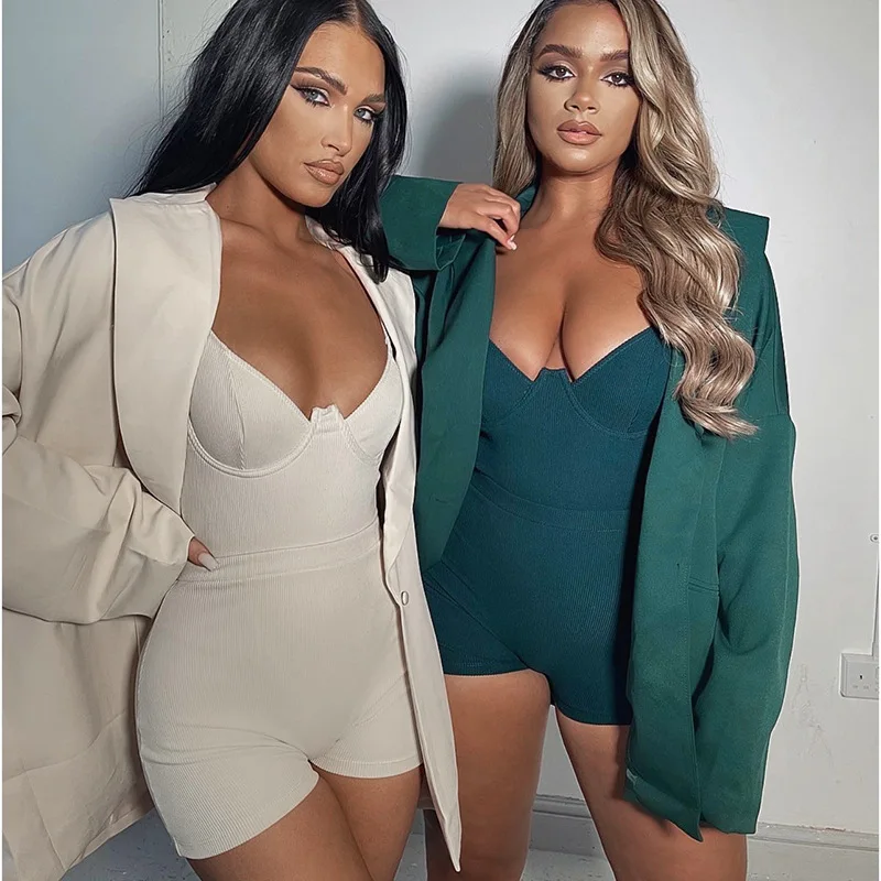 Новинка 2022 летний однотонный дизайнерский красный комбинезон на бретельках